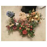 (6) Silk Flower Arrangements