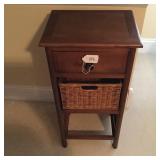 Maple Basket Stand W/One Drawer