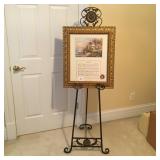 "Amazing Grace" Picture Framed on Wrought Iron S