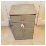 Painted (4) Drawer Chest/Hight Stand