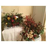 (4) Silk Flower Arrangements