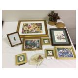 Framed Floral & Bird Prints