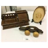 BMW Wood Car, Wood Jewelry Box & Picture