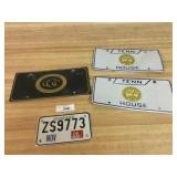 (4) License Plates