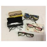 (5) Pairs Ladies Reading Glasses
