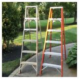 (2) 6ft Folding Ladders