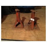(2) Vintage Car Stands