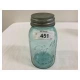 Blue Ball Quart #8 (1910-1923) Zinc Lid