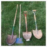 (3) Shovels & (1) Edger