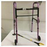 2 Wheel (Liliac Color) Walker & True Grip Pro