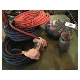 (4) 3/8in Air Compressors Hoses & Binks Paint Spra