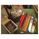 Industrial Drill Bits, PVC Saw Blades, (3) 14in Ca