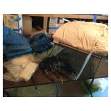Plastic Tie Downs, Large Canvas Cover & Wrought Ir