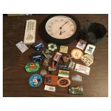 Assortment of Magnets & (2) Thermometers