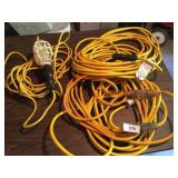 (2) Extension Cords & (1) Drop Light