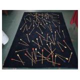 Vntg Bassett Furn Andy Warhol Matchstick Rug