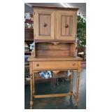 Vintage English-style Secretary Cabinet