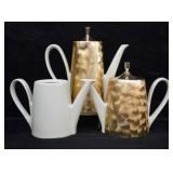 3 pcs. BMF Bavaria Porcelain Tea & Coffee Pots