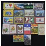 20 pcs. Vintage Souvenir Playing Card Packs