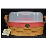 Peterboro Basket Divided Veggie & Dip Party Basket