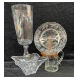 4pcs. Clear Glass Tablewear