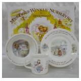 3 pc. Wedgwood Mrs Tiggy-Winkle Nursery Set