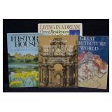 4 pcs Architecture & Historic Houses Table Books