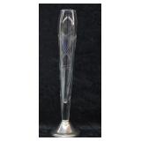 Duchin Weighted Sterling & Crystal Bud Vase