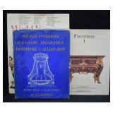 3 pcs. Furniture History Books