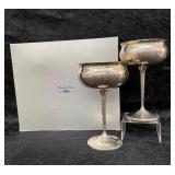 2pcs. Sheridan Silver Co. Toasting Goblets
