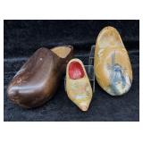 3pcs. Dutch Wooden Clogs