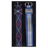 2 pcs. Brooks Brothers Canvas Watch Bands