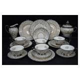20 pcs. Waldershof Bavaria Keram-Silber Porcelain