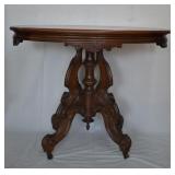 Antique Eastlake Design Solid Wood Parlor Table