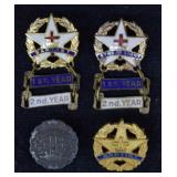 4 pcs. Vintge Baptist Lapel Pins