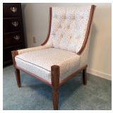 Vintage Upholstered Accent Chair - Cream Floral