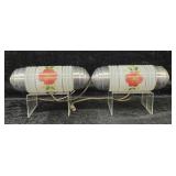 2pcs. Hand Painted Vintage Headboard Lamps