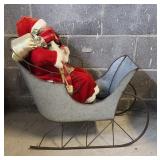 Santa w/ Metal Sleigh