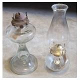 2pc Vintage Oil Lamps