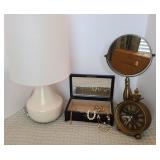 Vanity Collection - Lamp, Mirror, Clock +