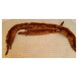 Vintage 4 Pelt Genuine Mink Fur Scarf