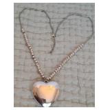 Big Heart Faux Necklace