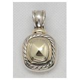 David Yurman Silver 2 Tone Albion Pendant