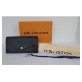 Louis Vuitton Black Sara Wallet