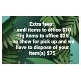Extra fees