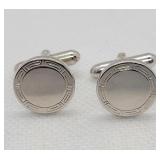 Silver Tone Cuff Link Set