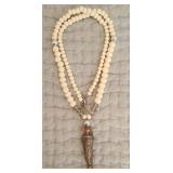 Beaded Horn Necklace