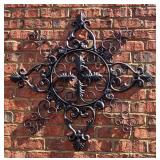 Medallion Scroll Metal Art
