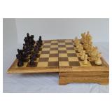 Wooden Chess Game Desk Style