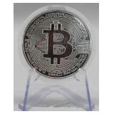 .999 Silver CLAD Crypto Currency Bitcoin Proof Coi